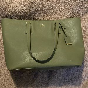 Olive green Kate Spade large tote
